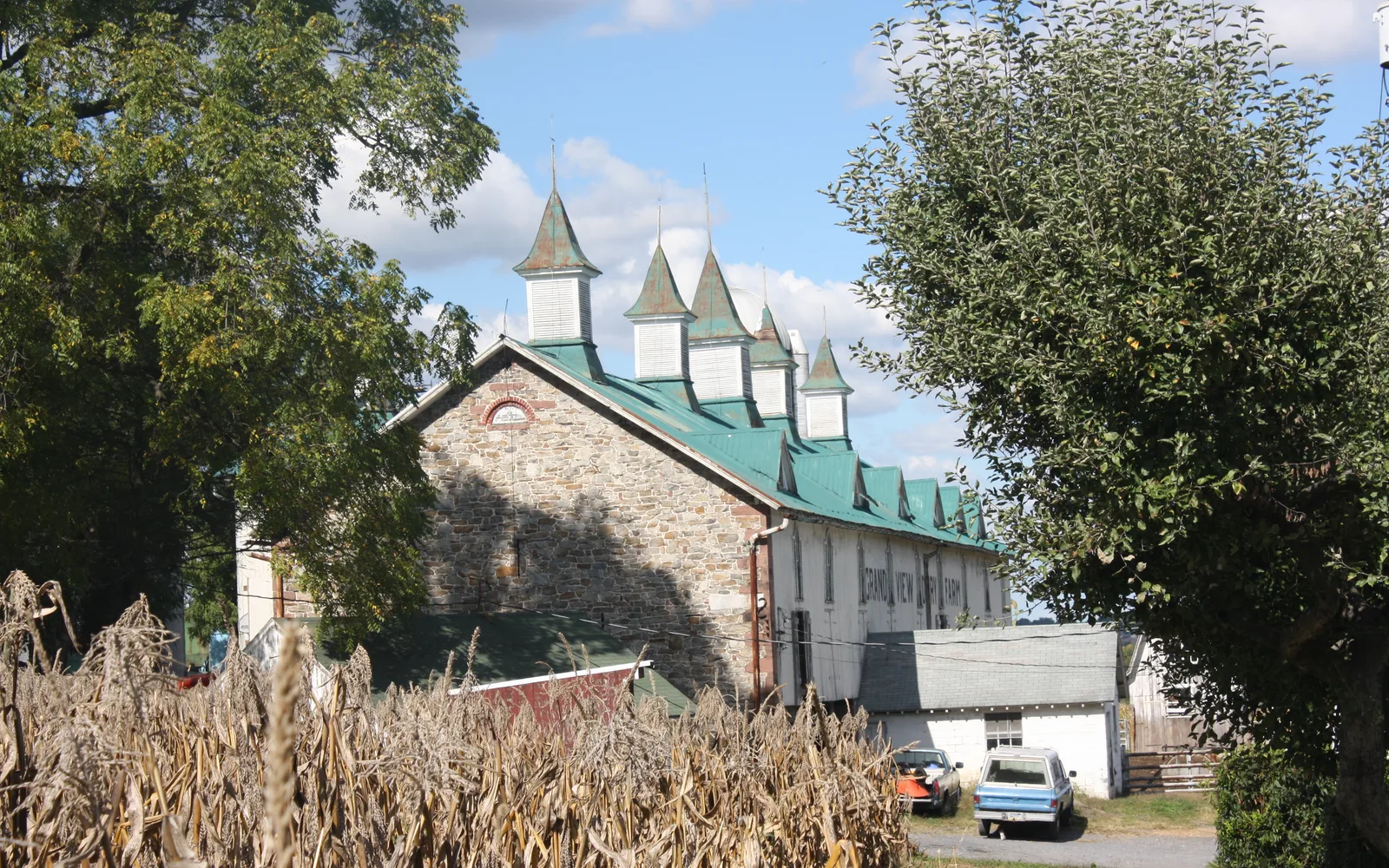 Grand View Dairy Farm barn, a historic structure representing agricultural heritage